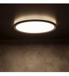 Photo: AZPO LED-Deckenleuchte, Durch. 420mm, 22W, 3000/4000/6000K, IP54, Schwarz matt