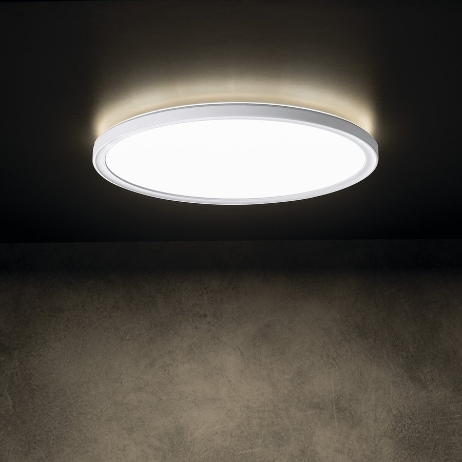 KANLUX AZPO stropní LED svítidlo, ø 420mm, 22W, 3000/4000/6000K, IP54, bílá 31516
