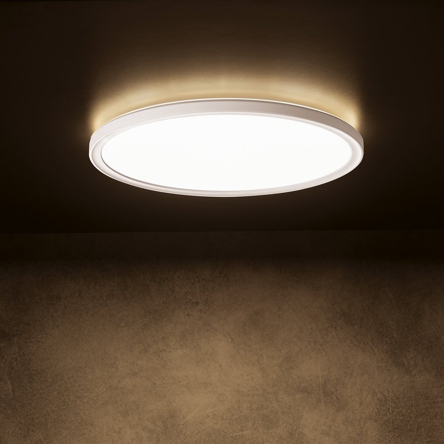 KANLUX AZPO stropní LED svítidlo, ø 420mm, 22W, 3000/4000/6000K, IP54, bílá 31516