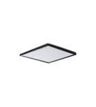 Photo: AZPO LED-Deckenleuchte 225x225mm, 12,3W, 3000/4000/6000K, IP54, Schwarz matt