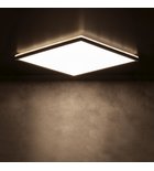 Photo: AZPO LED-Deckenleuchte 225x225mm, 12,3W, 3000/4000/6000K, IP54, Schwarz matt