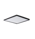 Photo: AZPO LED-Deckenleuchte 300x300mm, 17,5W, 3000/4000/6000K, IP54, Schwarz matt