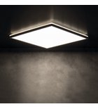Photo: AZPO LED-Deckenleuchte 300x300mm, 17,5W, 3000/4000/6000K, IP54, Schwarz matt