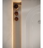 Photo: NIX nerezová vanová kapsa, 170cm, instalace do rohu