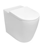 Photo: TURKU WC kombi misa, Vortex Rimless, so zvýšeným sedením 64x38cm, spodný/zadný odtok, biela