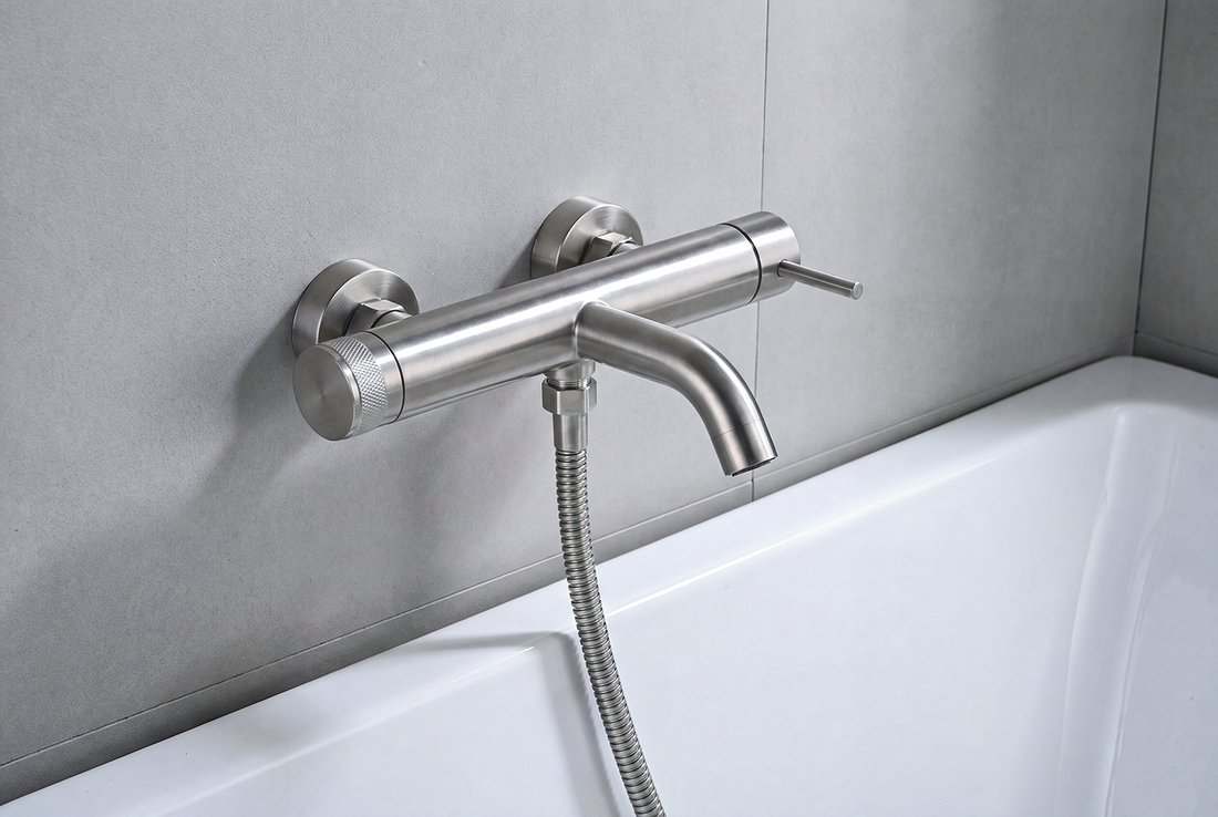 Sapho MINIMAL nástěnná vanová baterie, nerez mat MI510