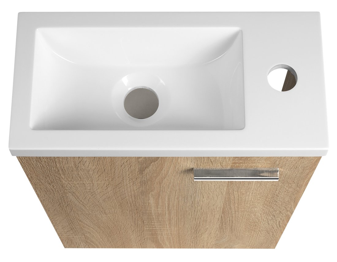 Aqualine ZOJA umyvadlová skříňka 37x50x18cm, dub platin 51037DP