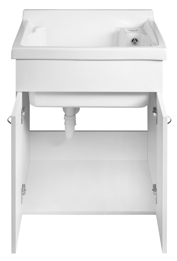 Aqualine Skříňka pod výlevku 58x70x52,8cm, bílá 57037