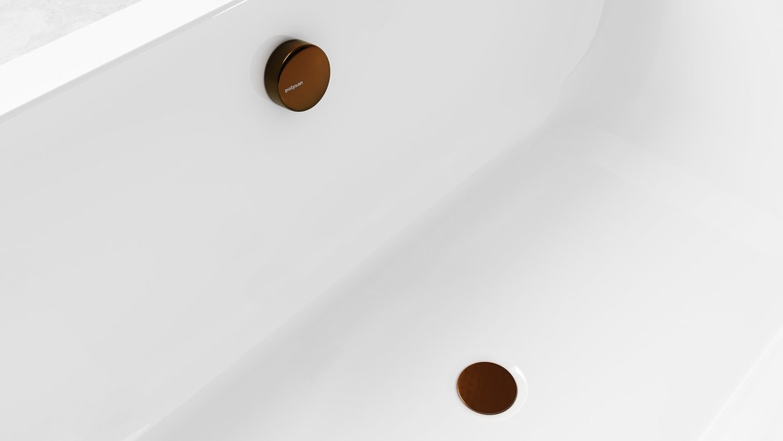 Polysan Vanová souprava, bovden, délka 600mm, zátka 72mm, měď mat 71850.70