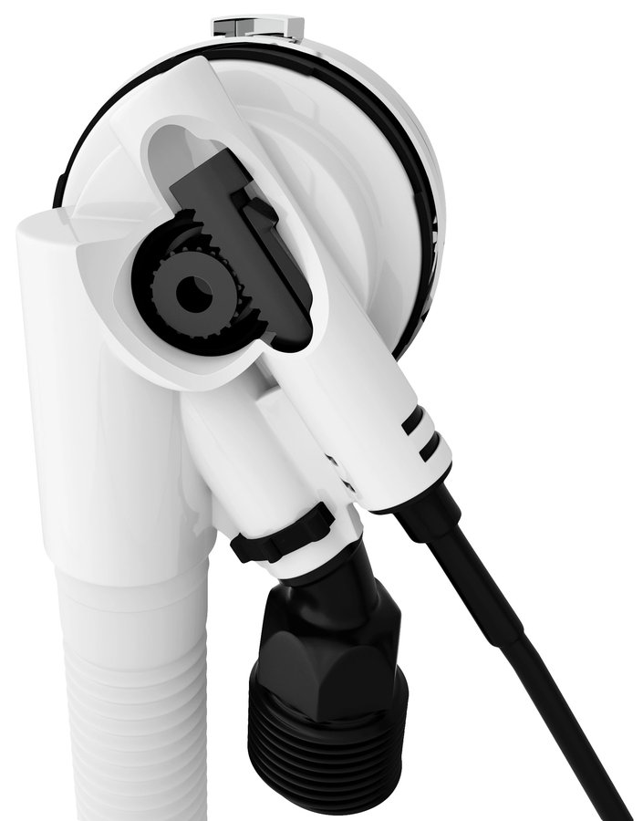 Polysan Vanová souprava s napouštěním, bovden, délka 800mm, zátka 72mm, zlato mat 71853.91