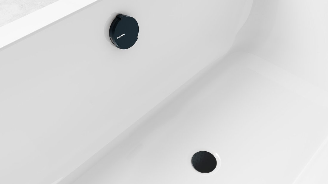 Polysan Vanová souprava s napouštěním, bovden, délka 800mm, zátka 72mm, gun metal 71853.60