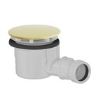 Vaničkový sifon, průměr 90mm, DN40, krytka zlato Photo: Vaničkový sifon, průměr 90mm, DN40, krytka zlato