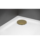 Photo: Vaničkový sifón, priemer 90mm, DN40, krytka zlatá mat