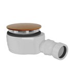 Photo: Vaničkový sifon, průměr 90mm, DN40, nízký, krytka měď mat