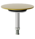 Photo: Zátka výpuste vaňovej súpravy s napúšťaním prepadom, čierna