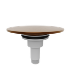 Photo: Zátka výpuste vaňovej súpravy, click-clack, meď mat