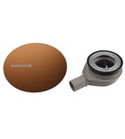 Photo: MIRAI vaničkový sifon, průměr 90mm, DN40, krytka měď mat