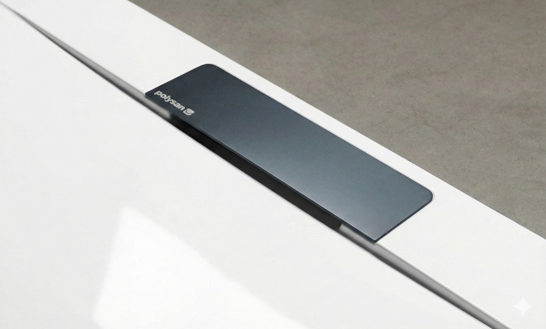 Polysan KAZUKO vaničkový sifon, DN40, krytka gun metal 26367