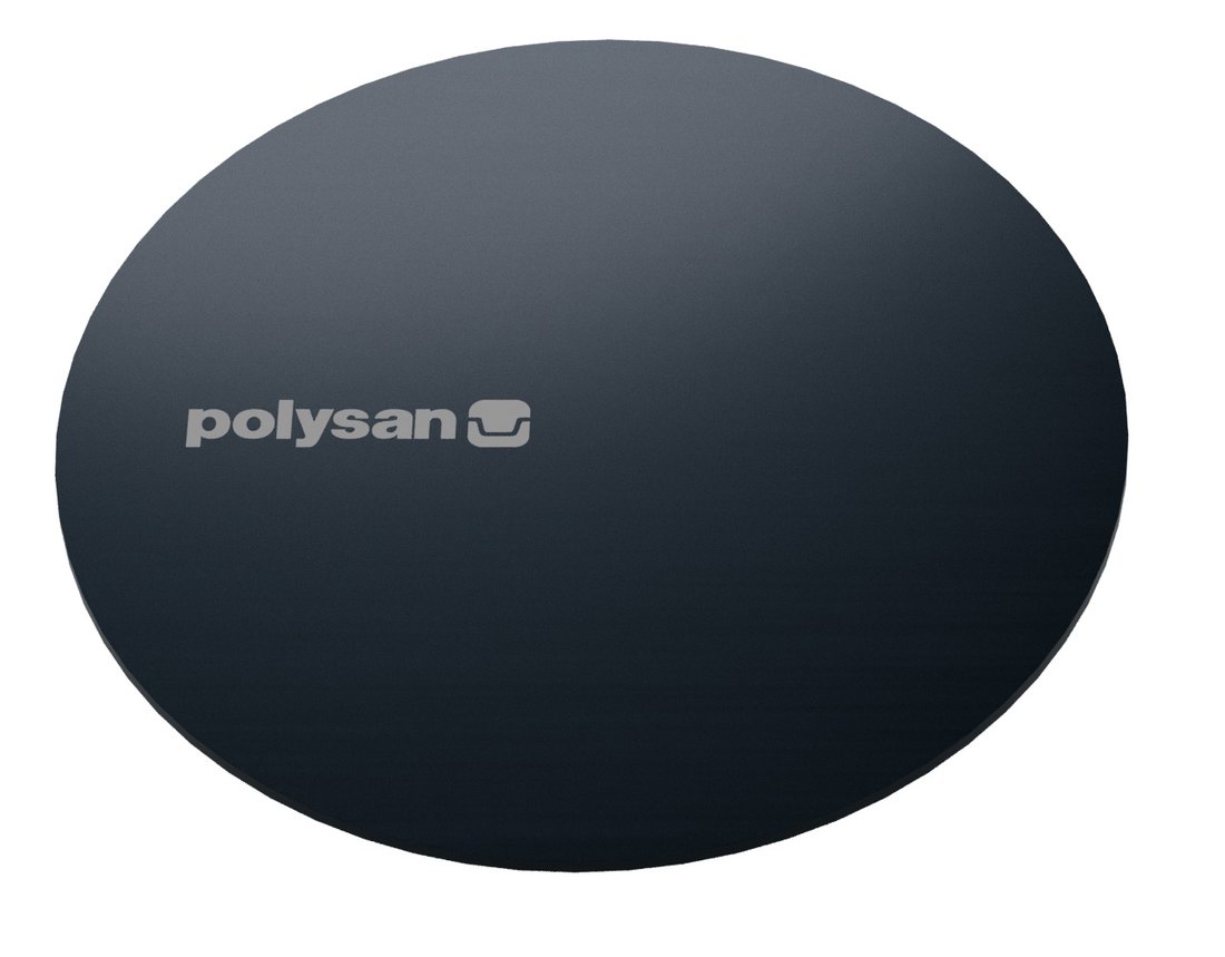 Polysan MIRAI kruhová krytka sifonu, gun metal 72731GM