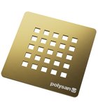 Photo: TRENECA čtvercová krytka sifonu, zlato mat