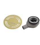 Photo: FLEXIA vaničkový sifon, průměr 90mm, DN40, kruhová krytka zlato