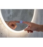 Photo: URSA LED zrkadlo s osvetlením priemer 70cm, dotykový senzor, stmievateľné
