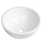 Photo: MOON Ceramic Countertop Washbasin, Diameter 43 cm, white