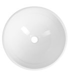 Photo: MOON Ceramic Countertop Washbasin, Diameter 43 cm, white