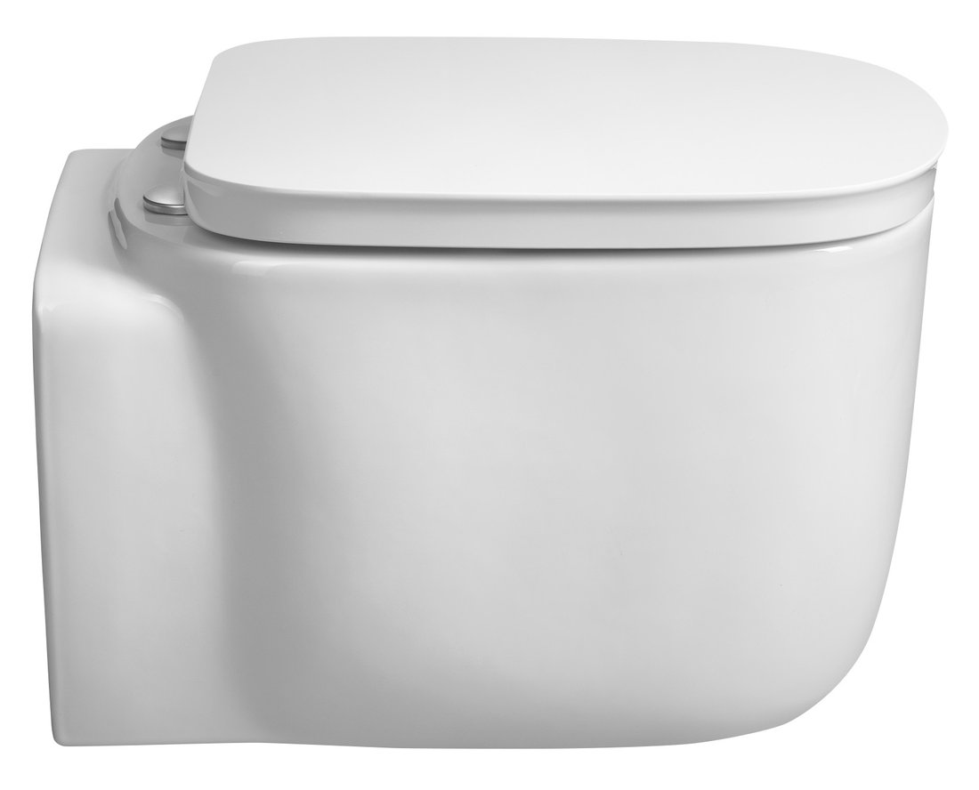 Sapho ORGANIC závěsná WC mísa, Vortex Rimless, 36x52cm, bílá PZ312V