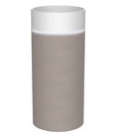 Photo: OASIS Freestanding ceramic washbasin ø 40x89cm, white/concrete pearl grey