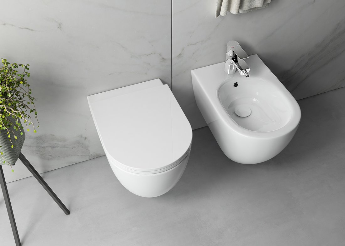 Isvea INFINITY závěsná WC mísa, Rimless, 36,5x53cm, bílá 10NF02005