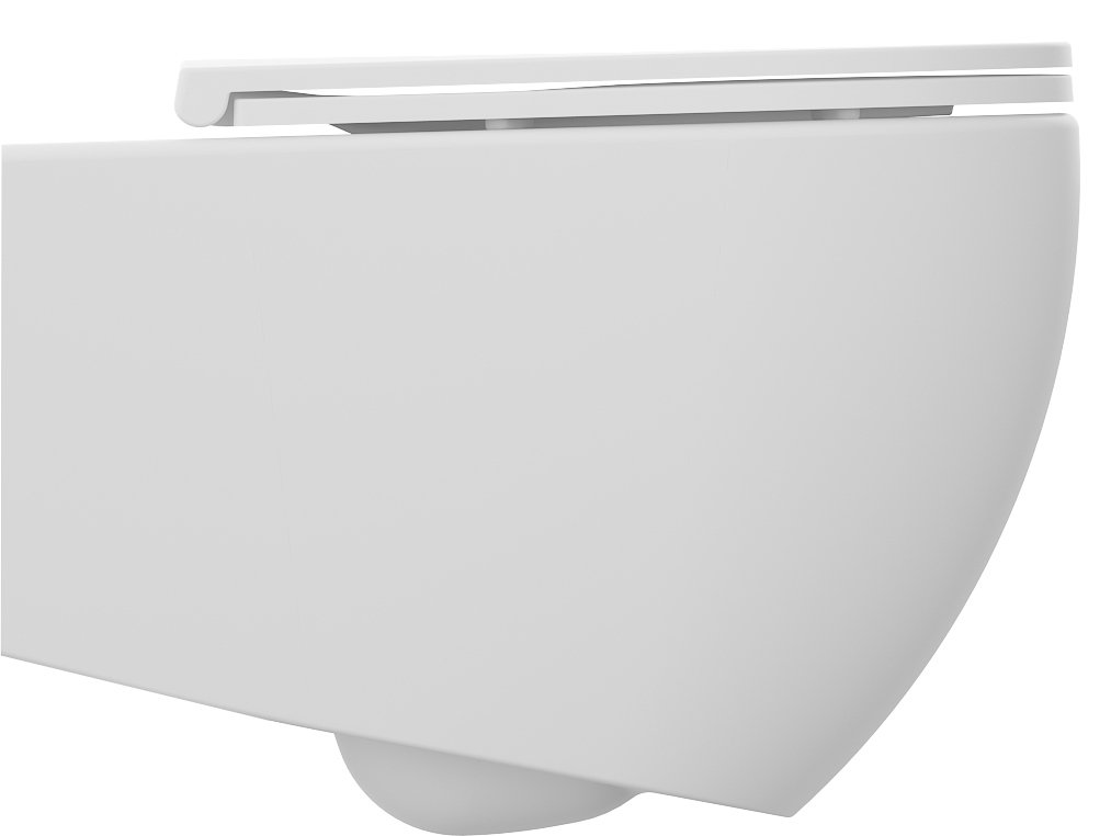 Isvea INFINITY závěsná WC mísa, Rimless, 36,5x53cm, bílá mat 10NF02005-2L