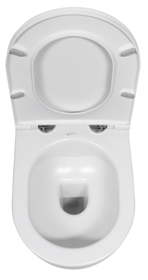 Isvea INFINITY závěsná WC mísa, Rimless, 36,5x53cm, bílá mat 10NF02005-2L