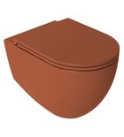 Photo: INFINITY závěsná WC mísa, Rimless, 36,5x53cm, terracotta