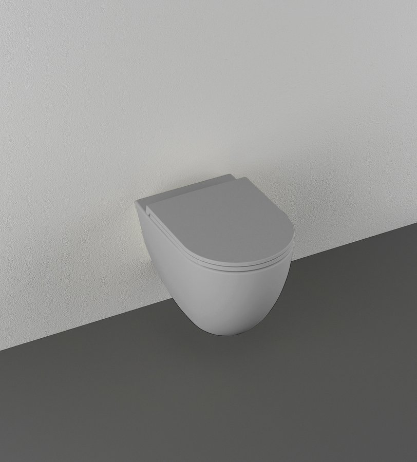 Isvea INFINITY závěsná WC mísa, Rimless, 36,5x53cm, stone grey 10NF02005-2V
