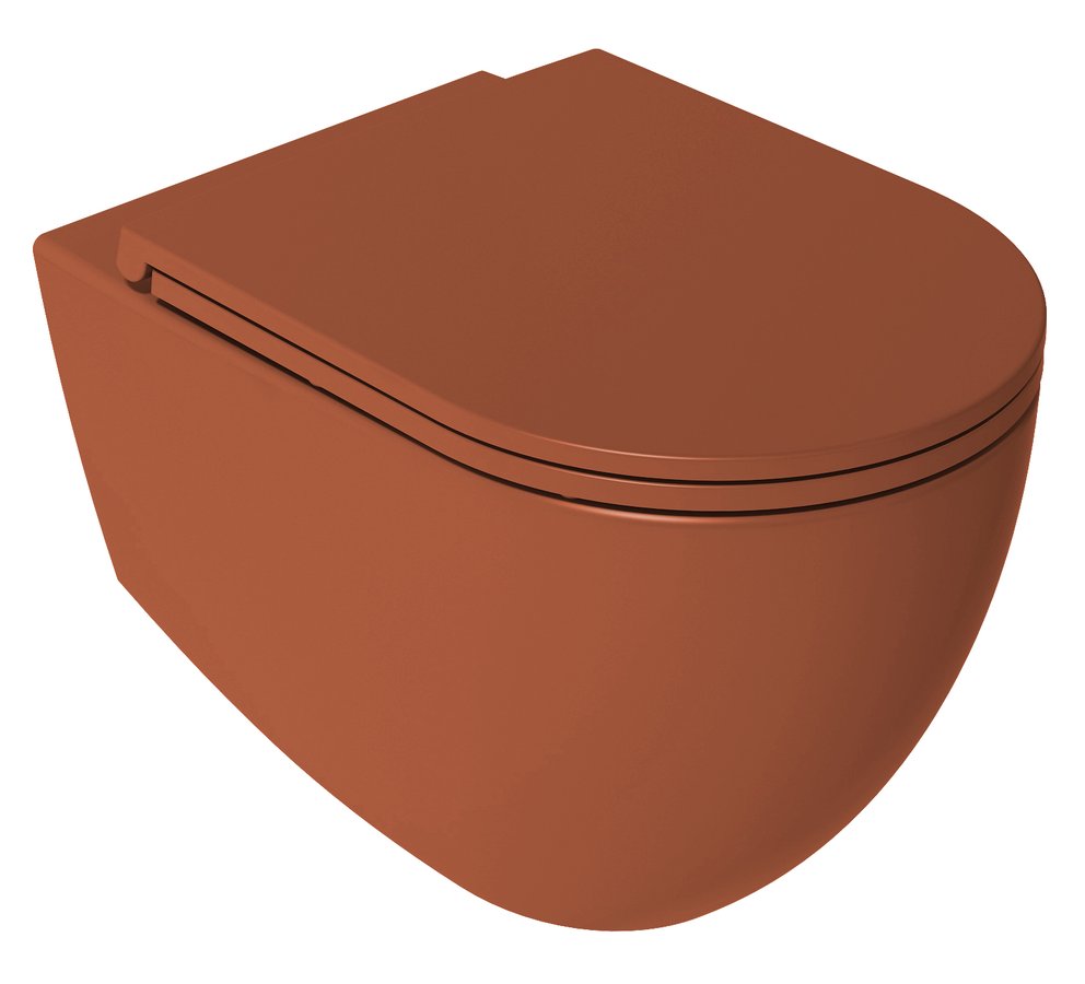 Isvea INFINITY WC sedátko, SLIM, Soft Close, Easy Take, terracotta 40KF0548I