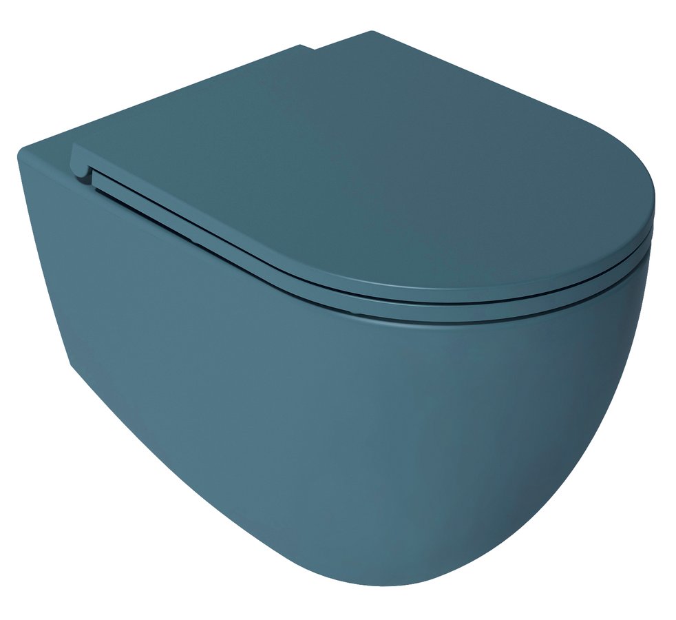 Isvea INFINITY WC sedátko, SLIM, Soft Close, Easy Take, zelená petrol 40KF0545I