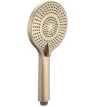 Słuchawka prysznicowa z masażem, 3 tryby, silikonowe dysze, średnica 120mm, ABS/jaśne złoto mat Photo: Słuchawka prysznicowa z masażem, 3 tryby, silikonowe dysze, średnica 120mm, ABS/jaśne złoto mat