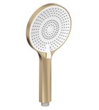 Photo: Ručná masážna sprcha, 3 režimy, silikon trysky, priemer 120mm, ABS/jasné zlato mat