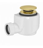 Bath drain DN40, click-clack, gold Photo: Bath drain DN40, click-clack, gold