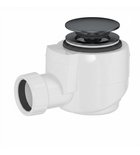 Bath drain DN40, click-clack, gun metal Photo: Bath drain DN40, click-clack, gun metal