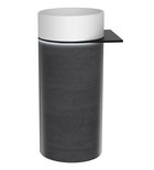 Photo: OASIS freestanding ceramic washbasin 40x89x48cm, wall shelf, white/concrete Infinity