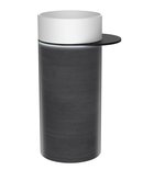 Photo: OASIS ceramic freestanding washbasin 40x89x52cm, shelf for space, white/concrete infinity