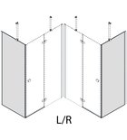 Photo: GLOBE side glass panel, 800mm, clear glass