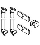 Photo: GLOBE Components for quadrant enclosure, gold matt, left