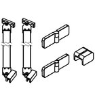 Photo: GLOBE Components for quadrant enclosure, gold matt, right