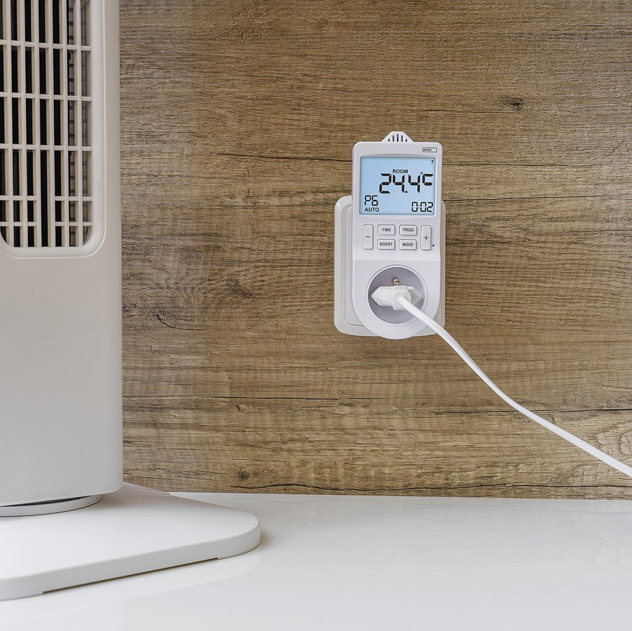 Aqualine Zásuvkový termostat s funkcí digitální spínací zásuvky P5660FR