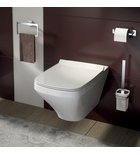 Photo: ELBA szczotka WC wisząca, szkło mleczne, chrom