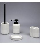Photo: ALBA Stand-Seifenspender, Weiß/Schwarz matt
