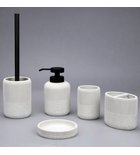 Photo: ALBA Stand-Seifenspender, Weiß/Schwarz matt